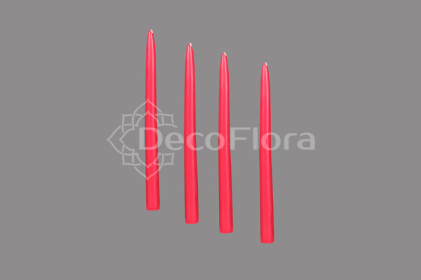 Набор свечей 1/4 конические H240 D21 - красный