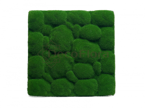 Панно камни из мха 30*30см зелёное 