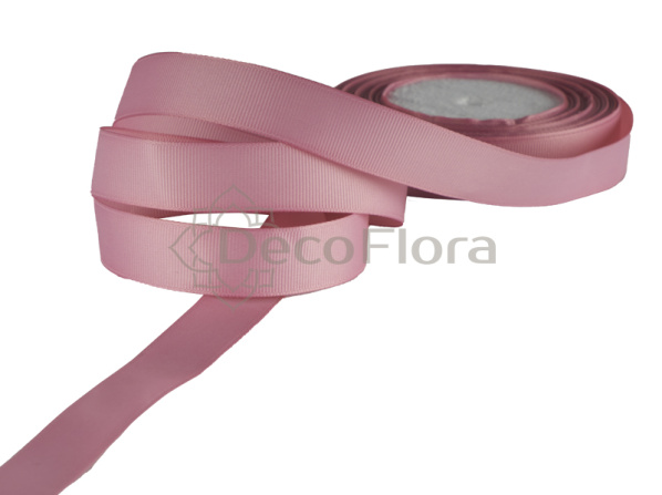 Лента репсовая 3cm*20м - 1020 - коричнево-розовая 