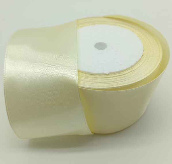 Лента атласная 5cm*25ярд шампань 