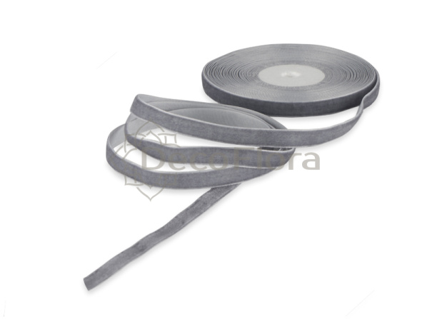Лента бархатная 2см*10y серебро